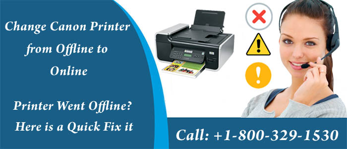 Change Canon Printer from Offline to Online